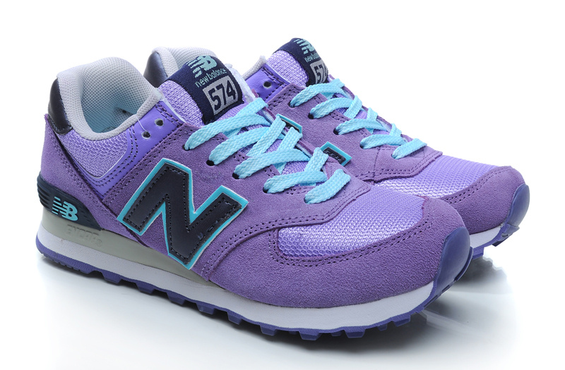 Chaussure New Balance 574 Violet Pour Femme Pas Cher